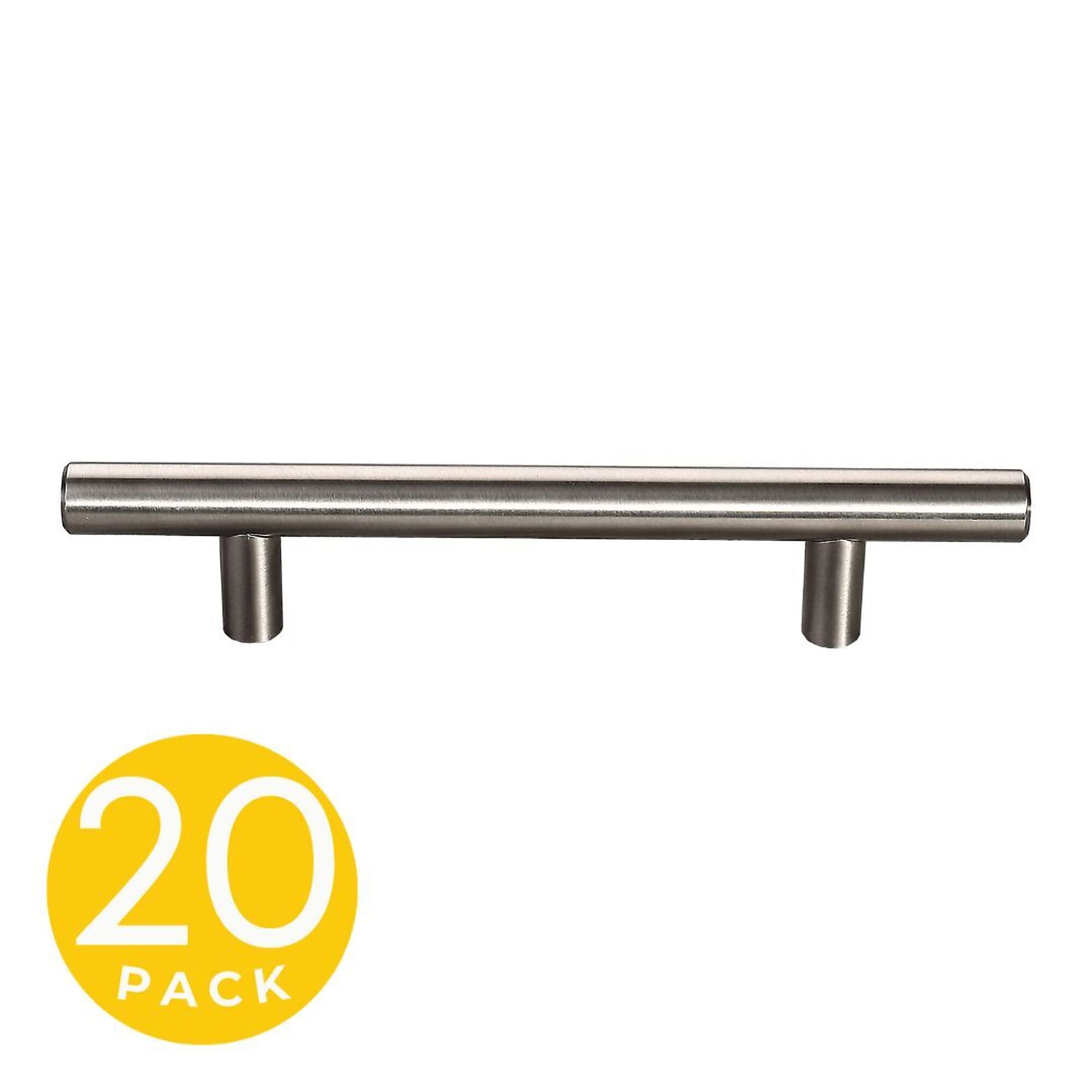 Sapphire HW3 Series Hollow Cabinet Pull, 20-Pc. Set, Stainless Steel, 3.75in. Center-to-Center, Model# SP-HW3-3/4-SS-M-20